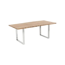 KARE Design Table Harmony Acacia Chrome 200x100cm ^ Table