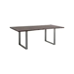 KARE Design Table Harmony Noyer Acier 180x90cm ^ Table