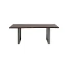 KARE Design Table Harmony Noyer Acier 200x100cm ^ Table