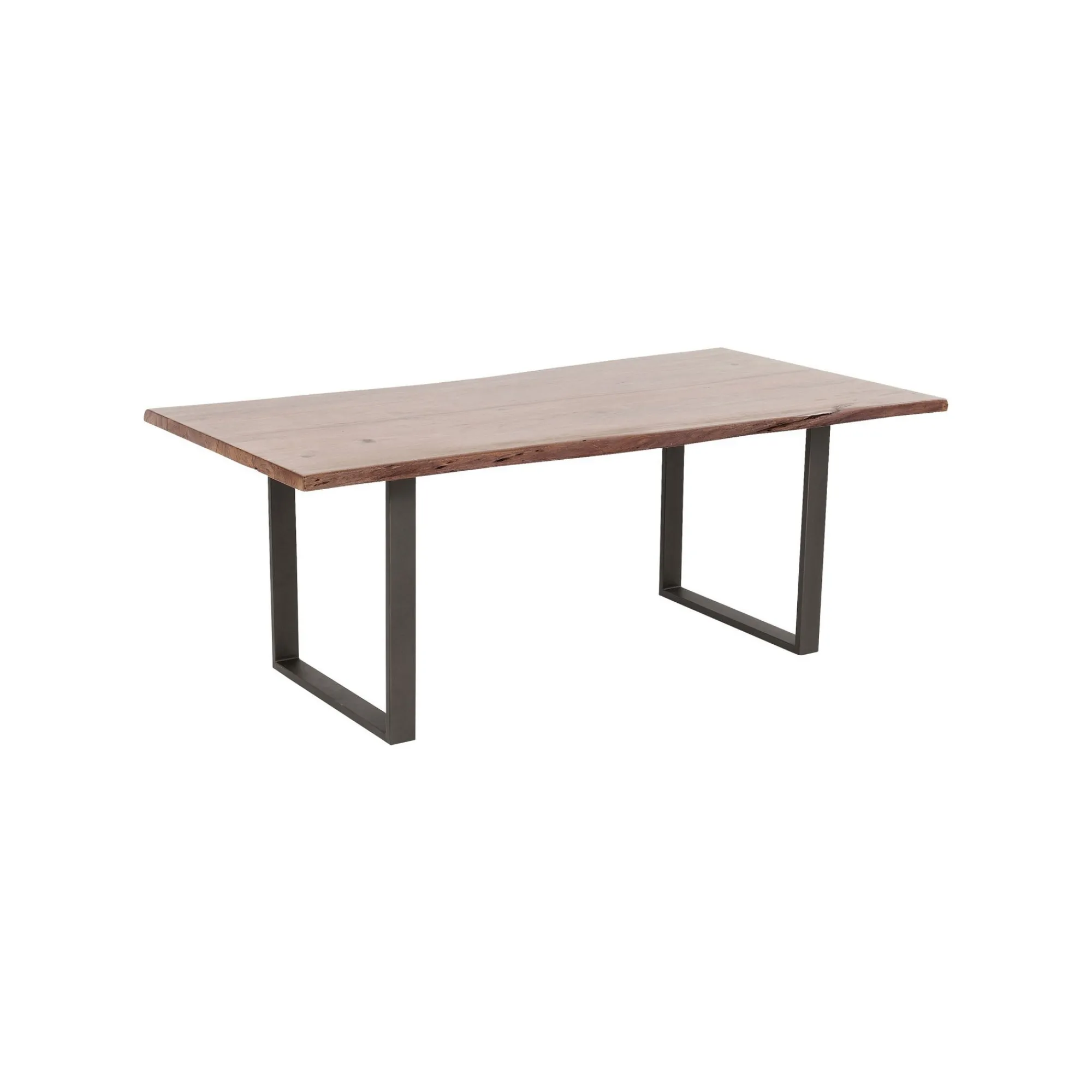 KARE Design Table Harmony Noyer Acier 200x100cm ^ Table