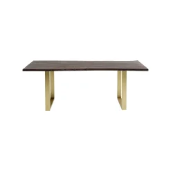 KARE Design Table Harmony Noyer Laiton 200x100cm ^ Table
