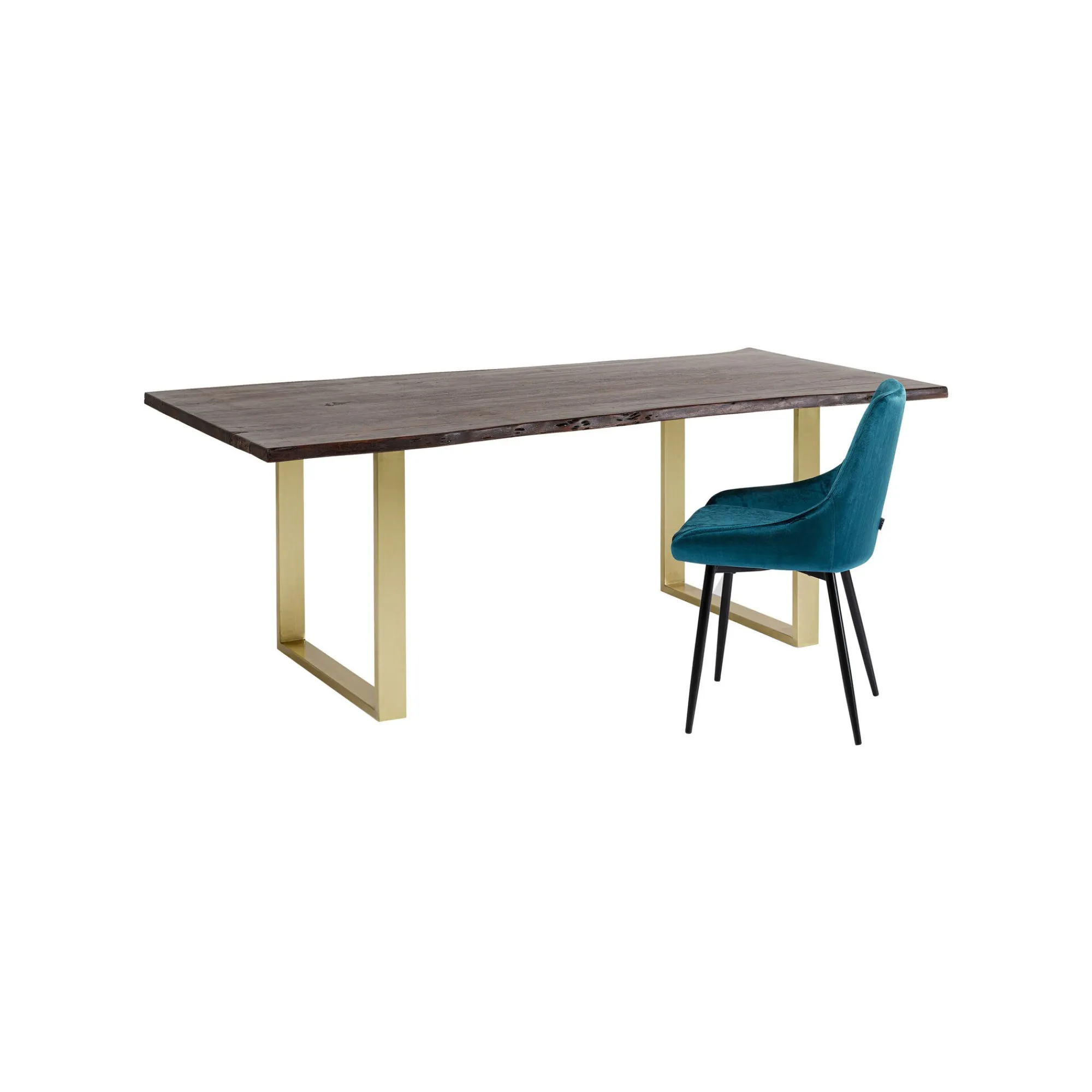 KARE Design Table Harmony Noyer Laiton 200x100cm ^ Table