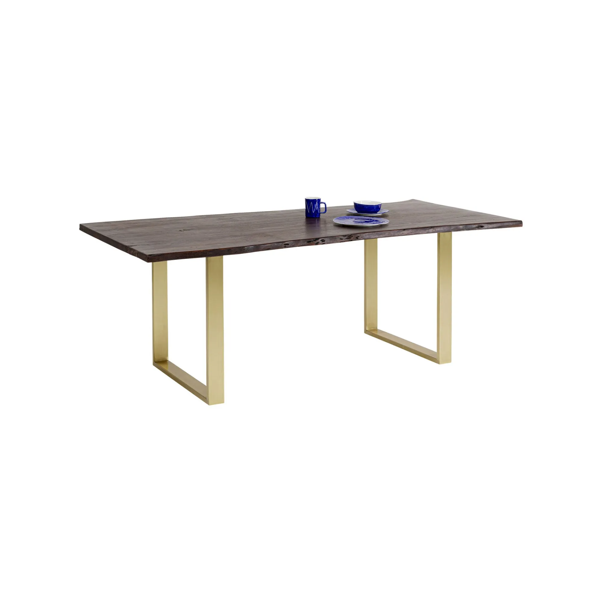 KARE Design Table Harmony Noyer Laiton 200x100cm ^ Table