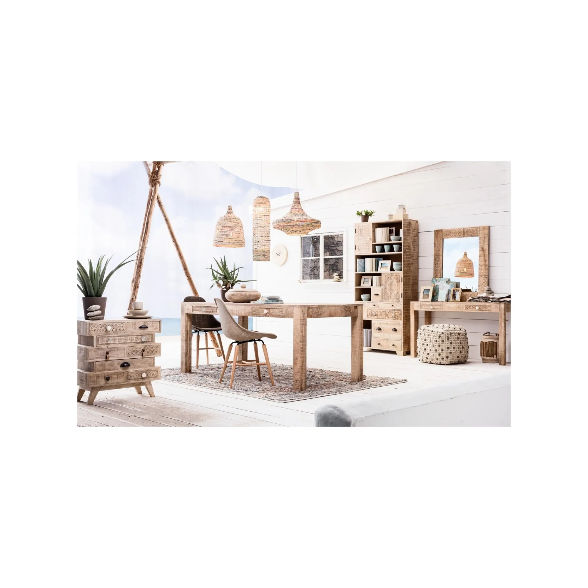 KARE Design Table Puro 2 Tiroirs 180x90cm ^ Table