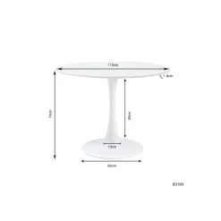 KARE Design Table Schickeria 110cm Blanche ^ Table
