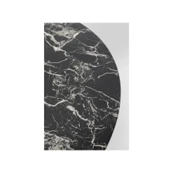 KARE Design Table Schickeria 110cm Effet Marbre Noir ^ Table