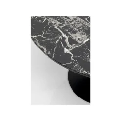 KARE Design Table Schickeria 110cm Effet Marbre Noir ^ Table