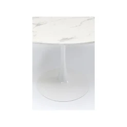 KARE Design Table Schickeria 110cm Effet Marbre Blanc ^ Table