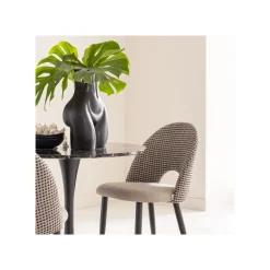 KARE Design Table Schickeria 80cm Effet Marbre Noir ^ Table