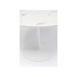 KARE Design Table Schickeria 80cm Effet Marbre Blanc ^ Table
