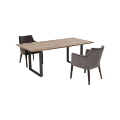 KARE Design Table Symphony Acacia Acier 160x80cm ^ Table