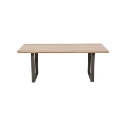 KARE Design Table Symphony Acacia Acier 180x90cm ^ Table