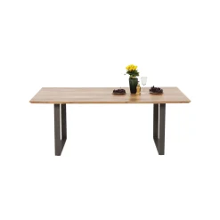 KARE Design Table Symphony Acacia Acier 200x100cm ^ Table