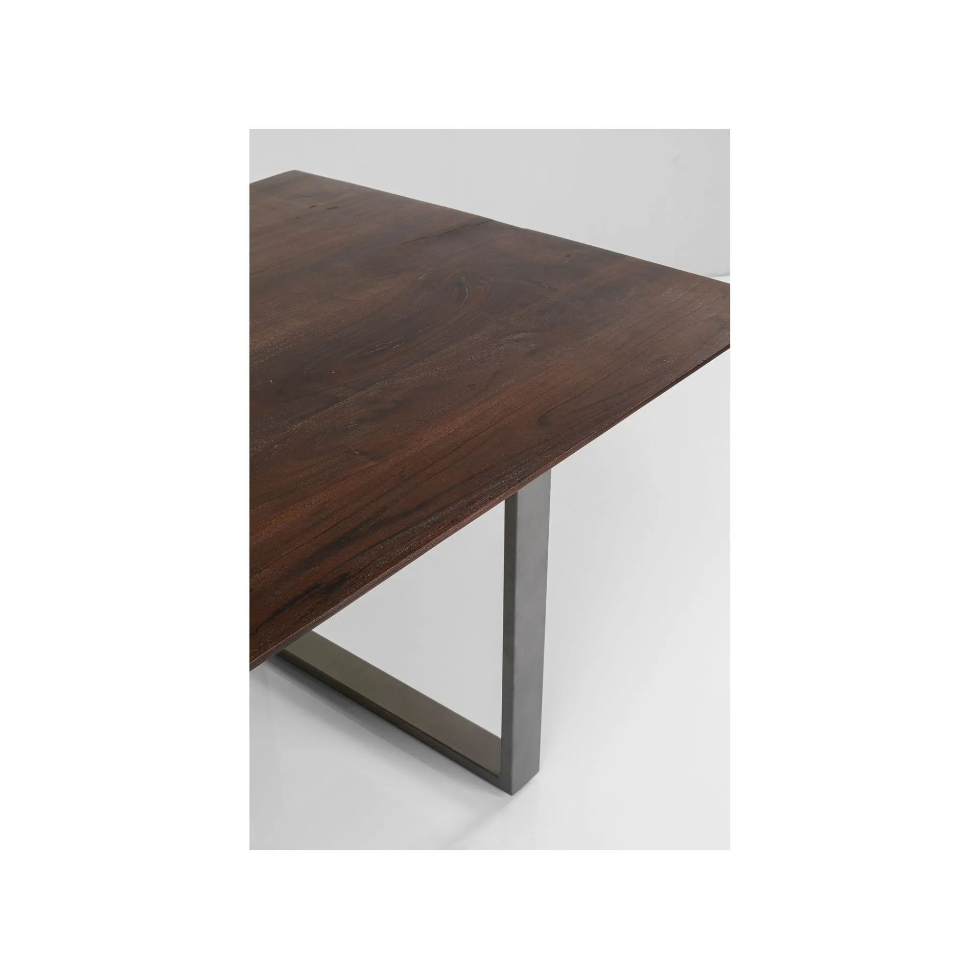 KARE Design Table Symphony Noyer Acier 160x80cm ^ Table