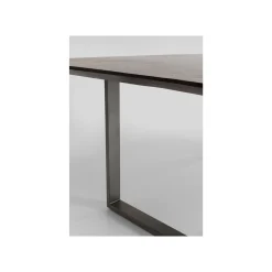 KARE Design Table Symphony Noyer Acier 200x100cm ^ Table