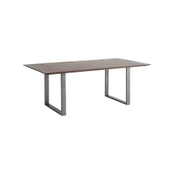 KARE Design Table Symphony Noyer Acier 200x100cm ^ Table
