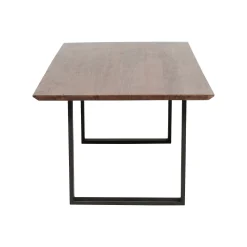 KARE Design Table Symphony Noyer Acier 200x100cm ^ Table