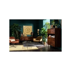 KARE Design Tableau Art Circle Doré 120x120cm ^ Tableau