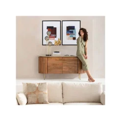 KARE Design Tableau Box Back Bleu 60x80cm ^ Tableau