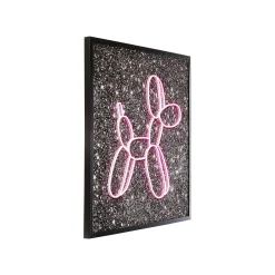 KARE Design Tableau Chien Ballons LED 3D 80x80cm ^ Tableau