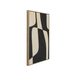 KARE Design Tableau Classic Shape 63x93cm Noir ^ Tableau