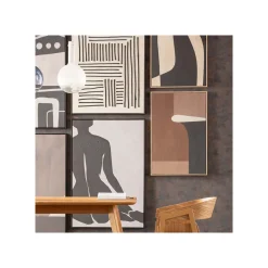 KARE Design Tableau Classic Shape 63x93cm Noir ^ Tableau