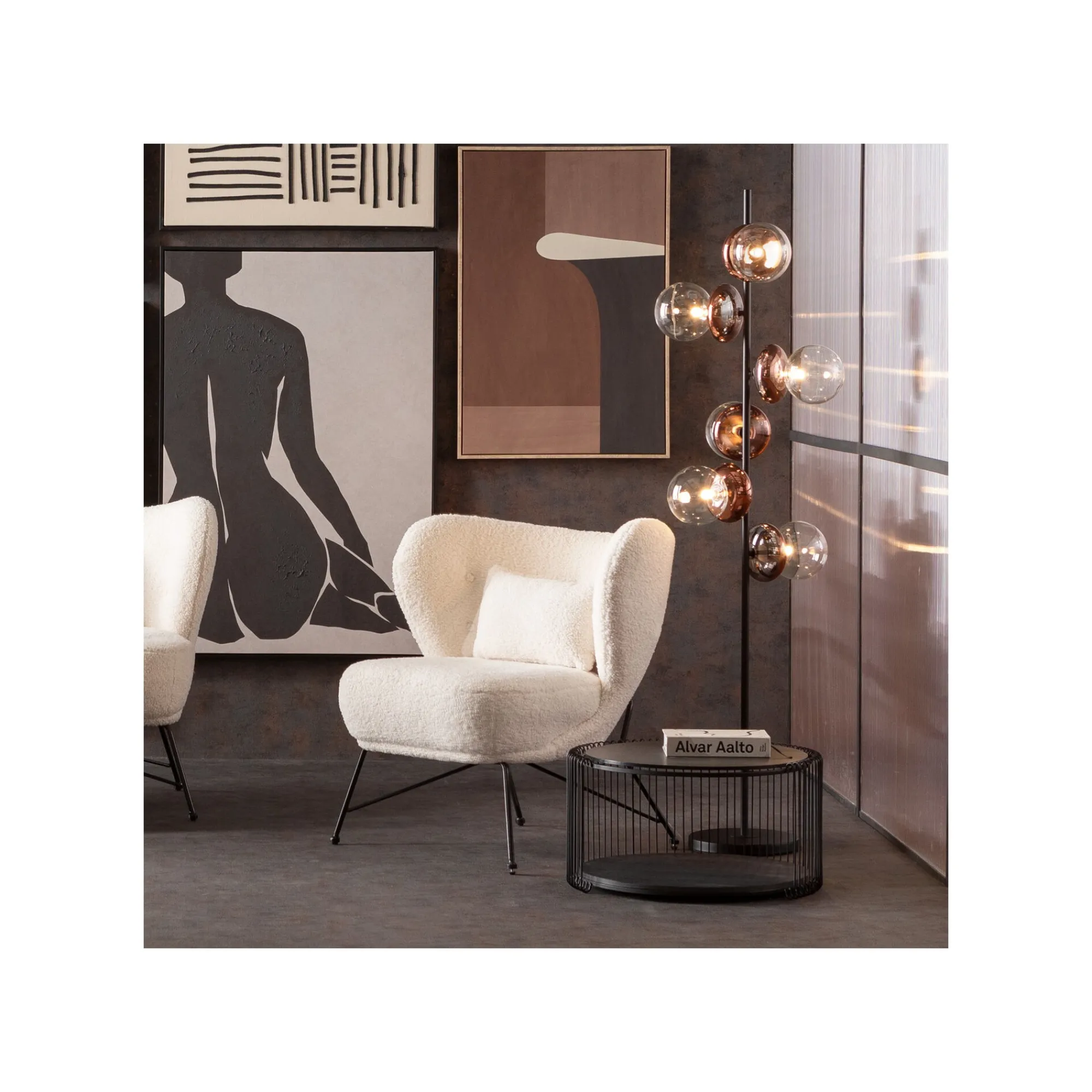 KARE Design Tableau Classic Shape 63x93cm Marron ^ Tableau