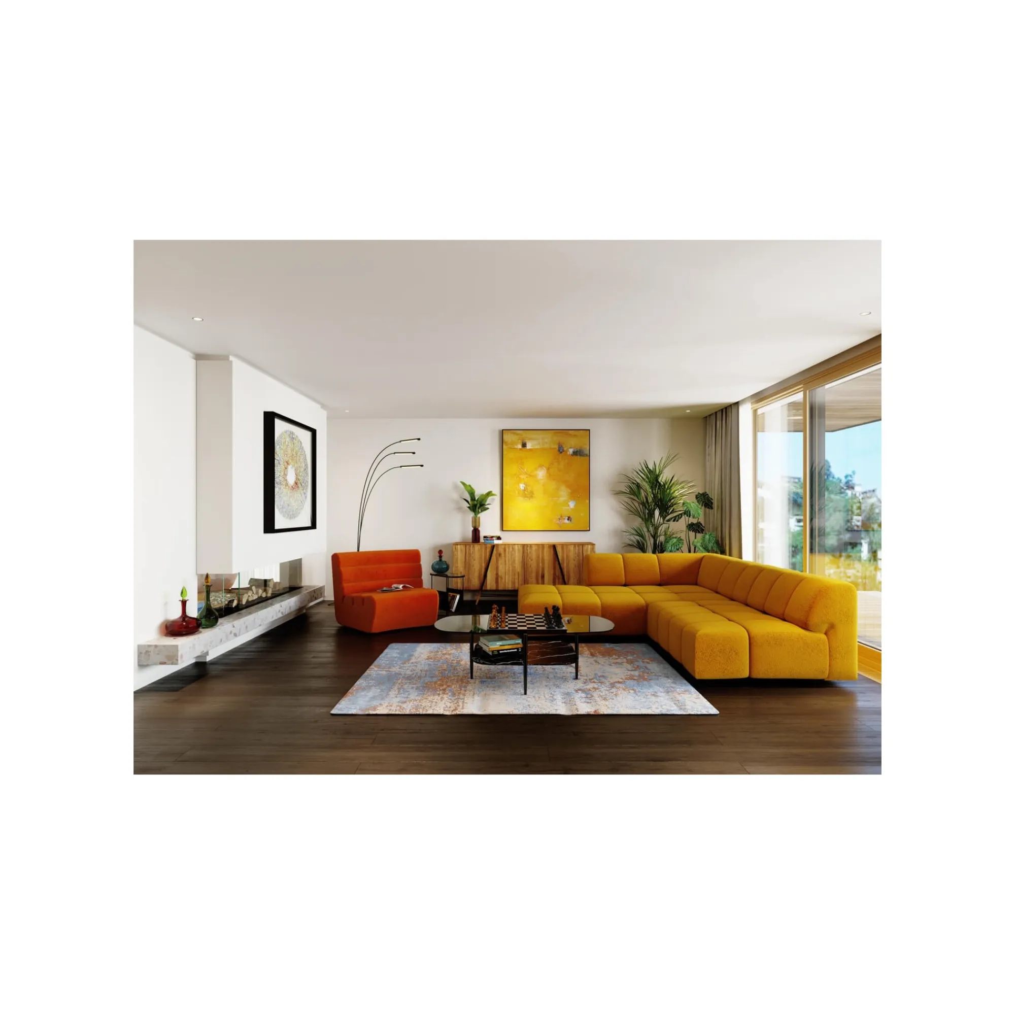 KARE Design Tableau 3D Colour Explosion 120x120cm ^ Tableau