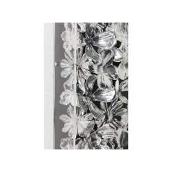 KARE Design Tableau 3D Fleurs Argentées 100x100cm ^ Tableau