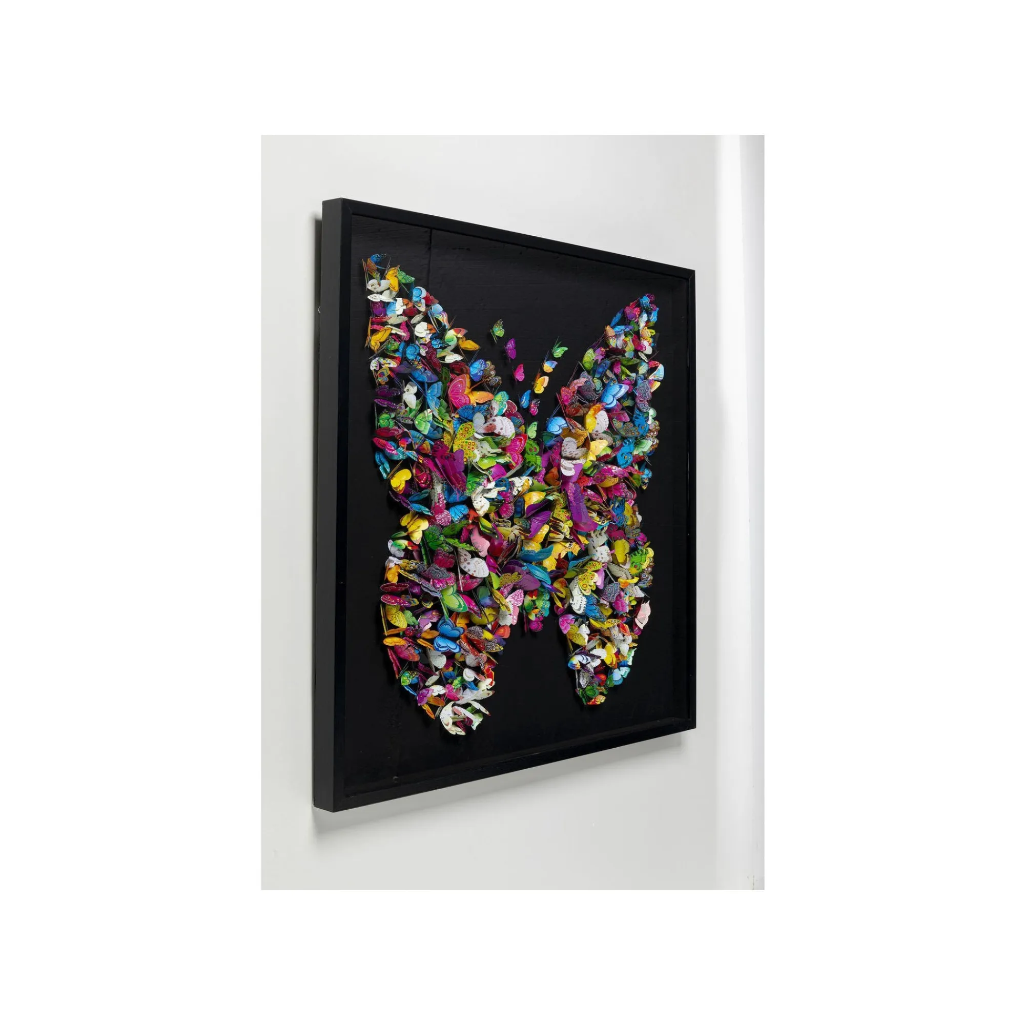 KARE Design Tableau 3D Papillons 120x120cm ^ Tableau
