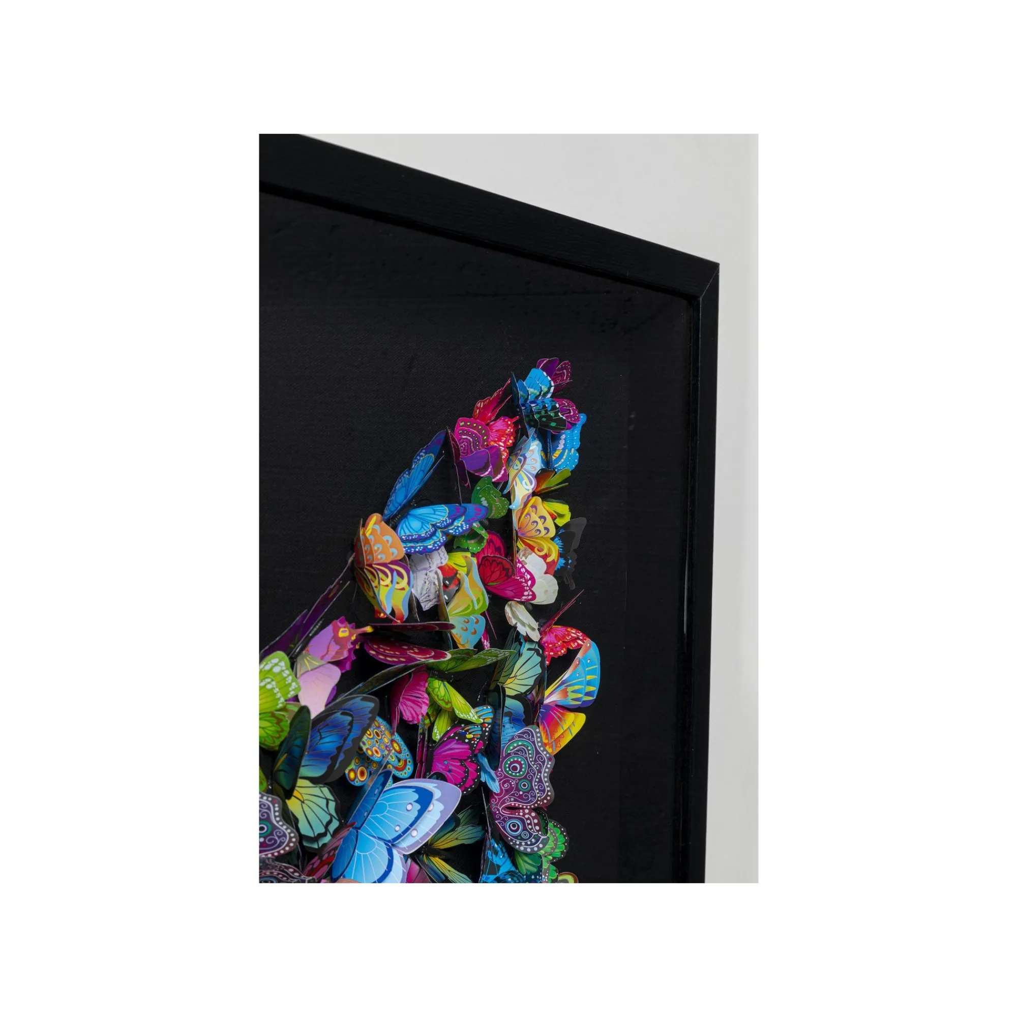 KARE Design Tableau 3D Papillons 120x120cm ^ Tableau