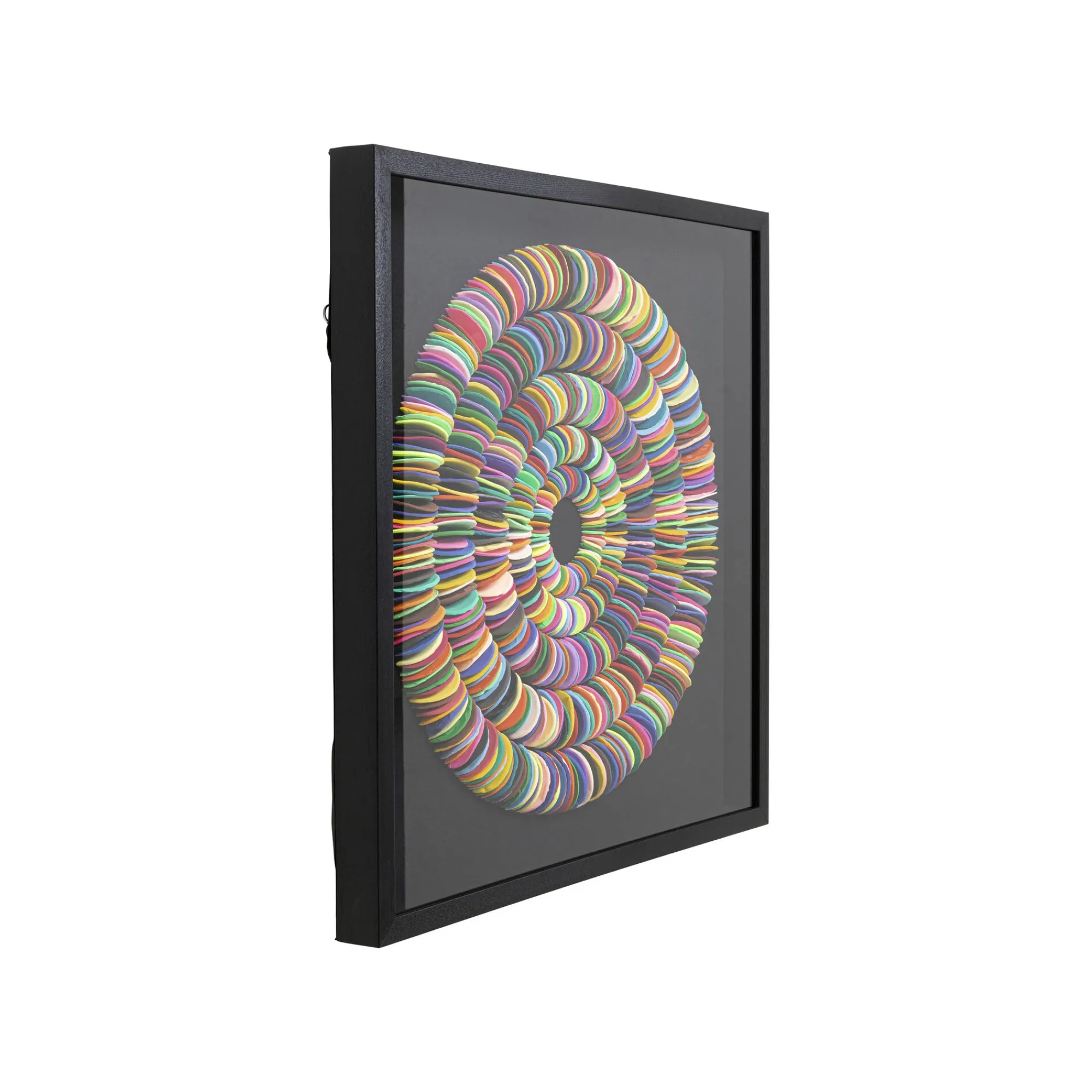 KARE Design Tableau 3D Pasta Cercles 80x80cm ^ Tableau