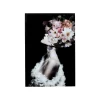 KARE Design Tableau En Verre Femme Fleurs Roses 80x120cm ^ Tableau