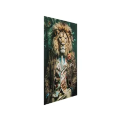 KARE Design Tableau En Verre Lion Costume 100x150cm ^ Tableau