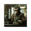 KARE Design Tableau En Verre Singe Au Bar 100x100cm ^ Tableau