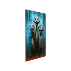 KARE Design Tableau En Verre Suricates 60x80cm ^ Tableau