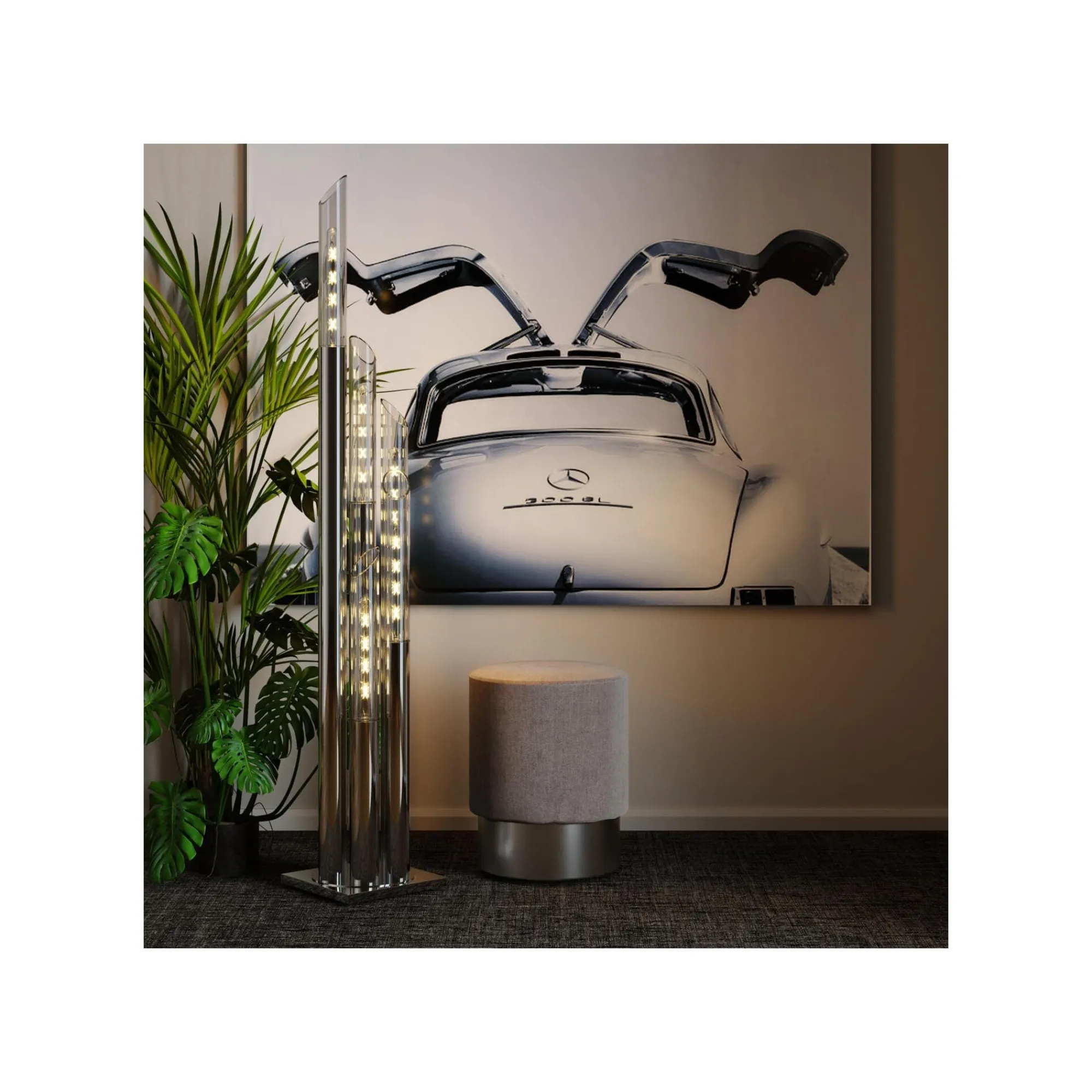 KARE Design Tableau En Verre Voiture De Collection 160x120cm ^ Tableau