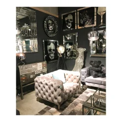 KARE Design Tableau Frame Miroir Léopard 80x80cm ^ Tableau