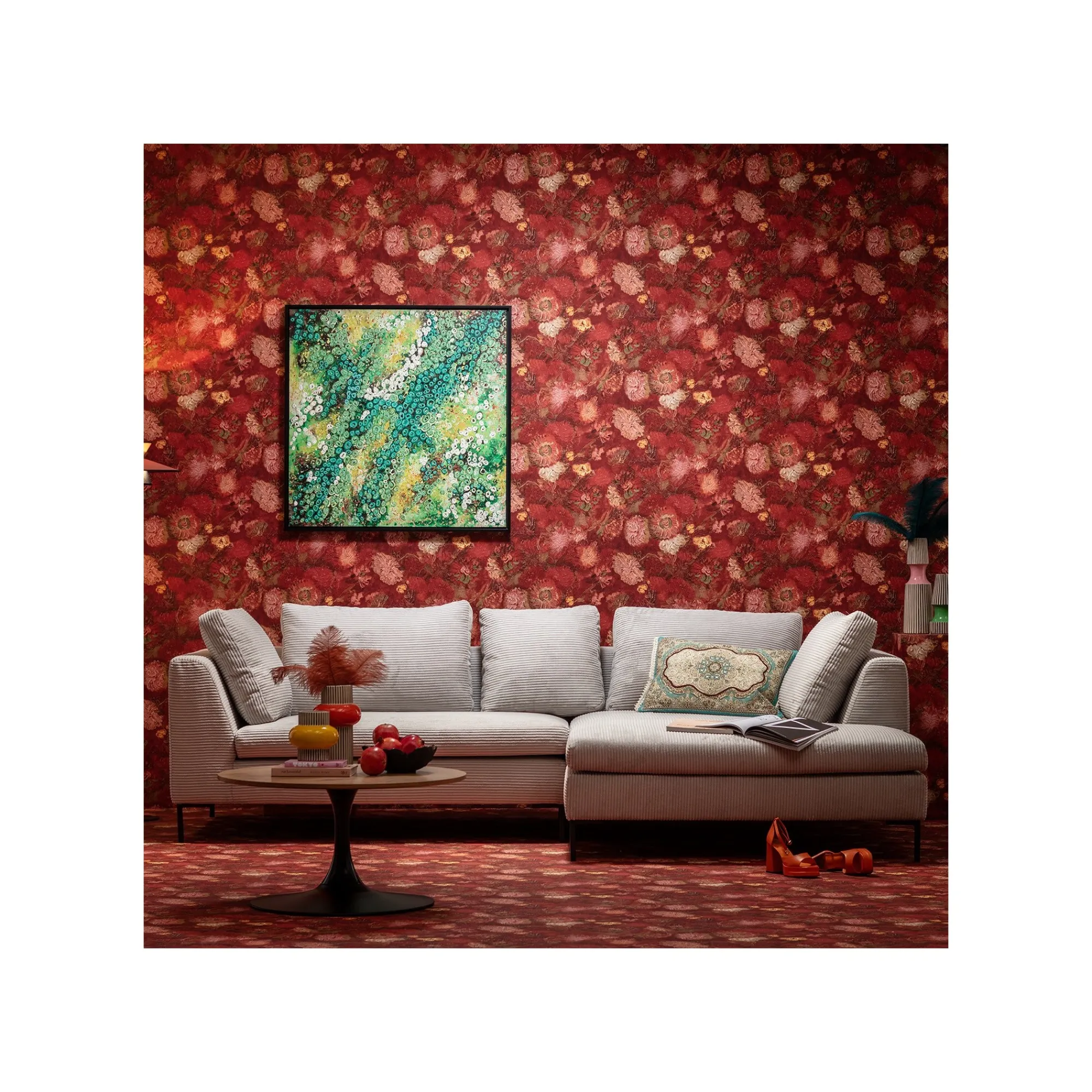 KARE Design Tableau Frame Top View Vert 100x100cm ^ Tableau