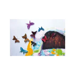 KARE Design Tableau Touched Boy With Butterflys 100x100cm ^ Tableau