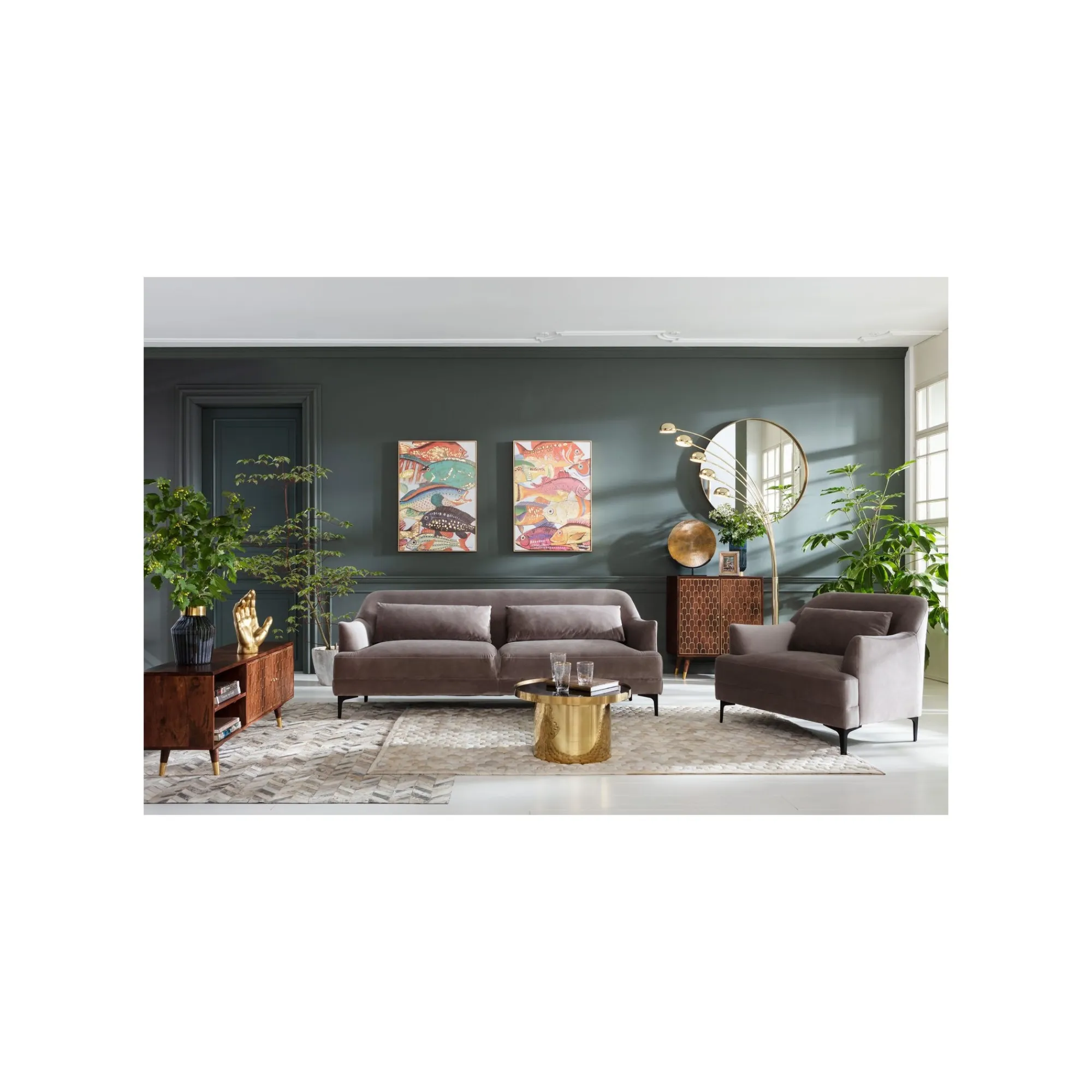 KARE Design Tableau Touched Fish Meeting Two 70x100cm ^ Tableau