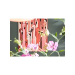 KARE Design Tableau Touched Flamants Roses 90x120cm ^ Tableau