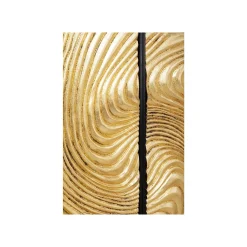 KARE Design Tableaux Wave Dorés Set De 2 ^ Tableau