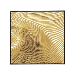 KARE Design Tableaux Wave Dorés Set De 2 ^ Tableau