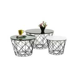 KARE Design Tables Basses East Rond Set De 3 ^ Table Basse