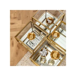 KARE Design Tables Basses Luigi Set De 4 Dorées ^ Table Basse
