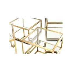 KARE Design Tables Basses Luigi Set De 4 Dorées ^ Table Basse