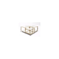 KARE Design Tables Basses Luigi Set De 4 Dorées ^ Table Basse