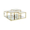 KARE Design Tables Basses Orion Set De 4 Dorées ^ Table Basse