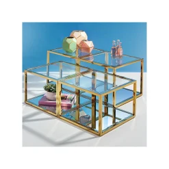 KARE Design Tables Basses Orion Set De 4 Dorées ^ Table Basse